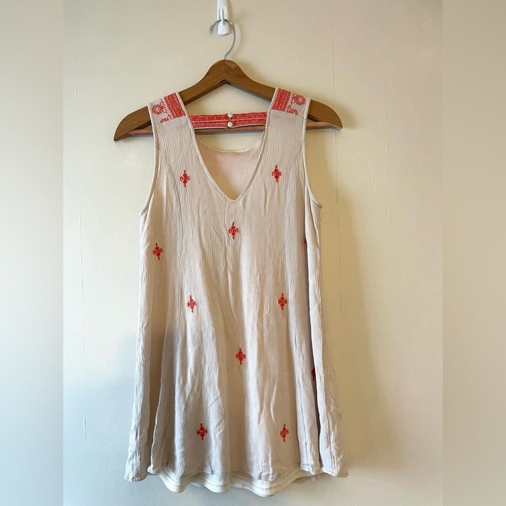 Blu Pepper Tank Top-Cream-Size S - Picture 3 of 5